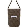 Guess PU 4G Fém Logós Feliratos Telefon Táska Barna-3666339127695 2 kép