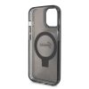 Guess IML Ring Stand Glitter MagSafe tok iPhone 15 Fekete-3666339156329 6 kép
