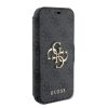 Guess PU Leather 4G Metal Logo tok iPhone 15 szürke-3666339194383 4 kép