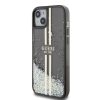 Guess PC/TPU Liquid Glitter Gold Stripe tok iPhone 15 Plus Black-3666339223533 2 kép