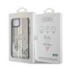 Guess PC/TPU Liquid Glitter Gold Stripe tok iPhone 15 Plus Black-3666339223533 7 kép