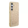 Guess PC/TPU Glitter Flakes Metal Logo tok Samsung Galaxy S24+ arany-3666339241377 4 kép