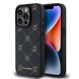  iPhone 15 Pro Max Fekete Karl Lagerfeld PU Karl Heads Pattern MagSafe-3666339252670 1 kép