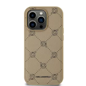 Karl Lagerfeld PU Karl Heads Pattern MagSafe tok iPhone 14 Pro Max Bé-3666339252779 2 kép