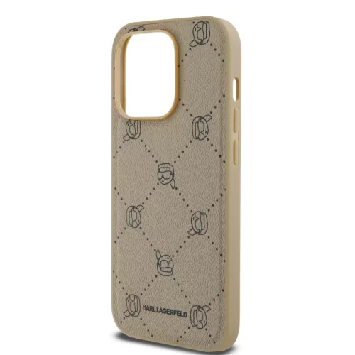 Karl Lagerfeld PU Karl Heads Pattern MagSafe tok iPhone 14 Pro Max Bé-3666339252779 4 kép