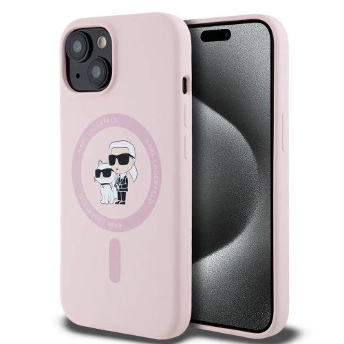 Karl Lagerfeld Liquid Silicone Karl and Choupette MagSafe tok iPhone 1-3666339254469 1 kép
