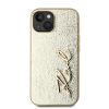 Karl Lagerfeld Wrinkled PU Signature Logo tok iPhone 14 Gold-3666339255404 2 kép