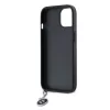 iPhone 15 fekete Karl Lagerfeld PU Saffiano Rhinestone Charm tok-3666339257965 5 kép
