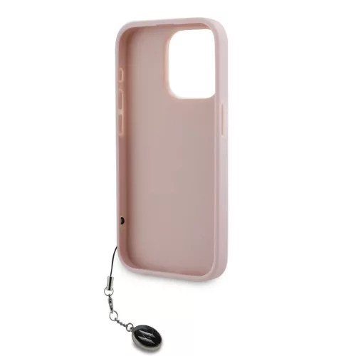  iPhone 15 Pro Max Pink Karl Lagerfeld PU Saffiano Rhinestone Charm to-3666339258139 5 kép