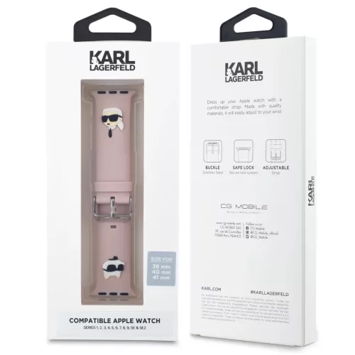 Karl Lagerfeld Karl and Choupette Head NFT Watch Strap for Apple Watch-3666339259266 3 kép