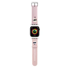   Karl Lagerfeld Karl and Choupette Head NFT szíj Apple Watch 42/44/45/49 mm Pink