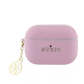 Guess Saffiano 4G Charm tok AirPods Pro 2-höz Pink-3666339259426 1 kép