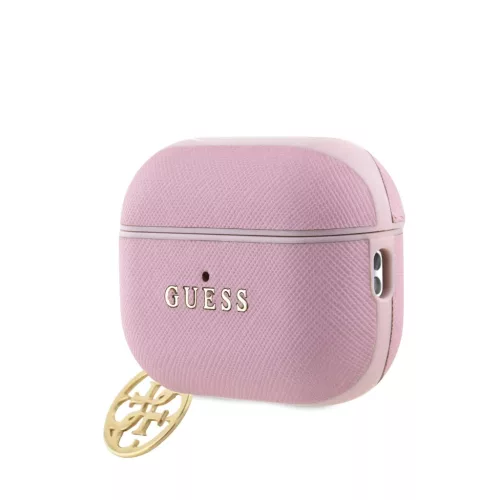 Guess Saffiano 4G Charm tok AirPods Pro 2-höz Pink-3666339259426 2 kép