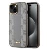 DKNY PU bőr sakktábla mintás Magsafe tok iPhone 15-hez bézs
