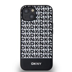 DKNY PU bőr ismétlődő mintás alsó csík MagSafe tok iPhone 13 fe-3666339262143 2 kép
