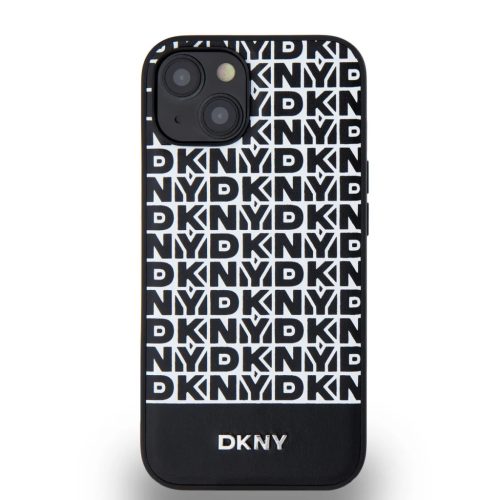 DKNY PU bőr ismétlődő mintás alsó csík MagSafe tok iPhone 13 fe-3666339262143 2 kép