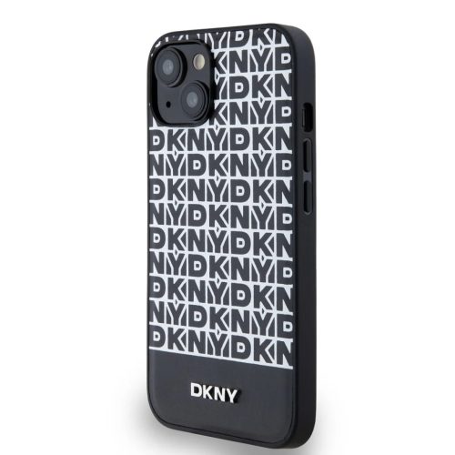 DKNY PU bőr ismétlődő mintás alsó csík MagSafe tok iPhone 13 fe-3666339262143 3 kép