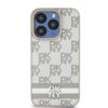 DKNY PU bőrből készült kockás mintás és csíkos tok iPhone 14 P-3666339263454 2 kép