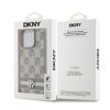 DKNY PU bőrből készült kockás mintás és csíkos tok iPhone 14 P-3666339263454 6 kép