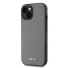 DKNY PU Bőr Ezüst Fém Logós Magsafe iPhone 15 Tok Szürke-3666339263898 3 kép