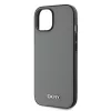 DKNY PU Bőr Ezüst Fém Logós Magsafe iPhone 15 Tok Szürke-3666339263898 4 kép
