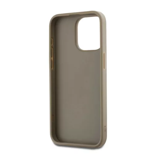 DKNY PU bőr logós csuklópántos tok iPhone 15 Pro Max Beige-3666339264901 4 kép
