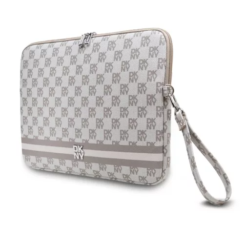  Laptop táska 15/16" bézs DKNY PU bőr kockás mintás és csíkos-3666339271220 2 kép