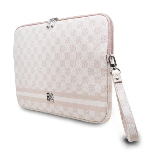  Laptop táska 13/14" Rózsaszín DKNY PU bőr Kockás minta és csík-3666339271251 2 kép
