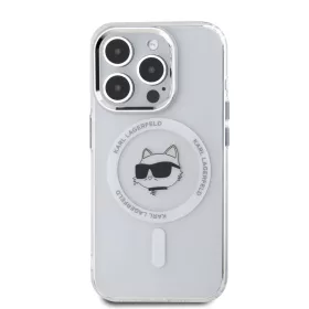  iPhone 15 Pro Átlátszó Karl Lagerfeld IML Choupette Head Metal Fra-3666339284206 2 kép
