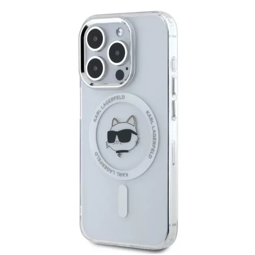  iPhone 15 Pro Átlátszó Karl Lagerfeld IML Choupette Head Metal Fra-3666339284206 3 kép