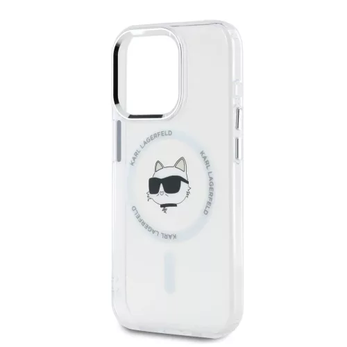  iPhone 15 Pro Átlátszó Karl Lagerfeld IML Choupette Head Metal Fra-3666339284206 4 kép