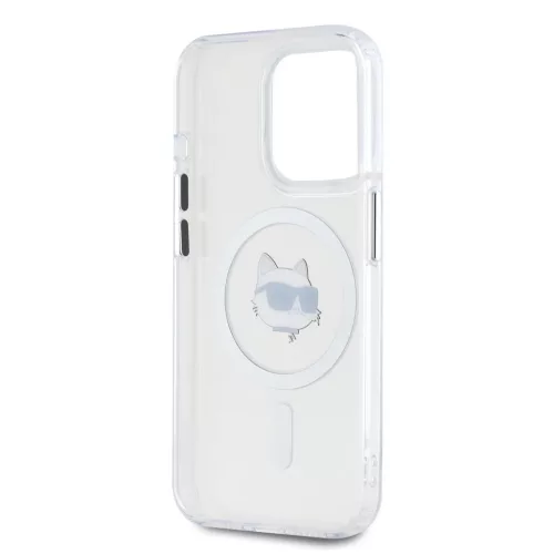  iPhone 15 Pro Átlátszó Karl Lagerfeld IML Choupette Head Metal Fra-3666339284206 5 kép