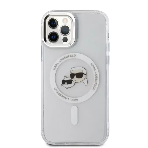 Karl Lagerfeld IML K&CH Heads Metal Frame MagSafe tok iPhone 12/12 Pro-3666339284237 2 kép