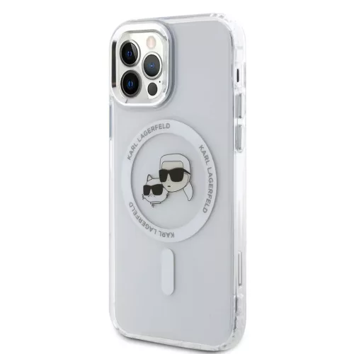Karl Lagerfeld IML K&CH Heads Metal Frame MagSafe tok iPhone 12/12 Pro-3666339284237 3 kép