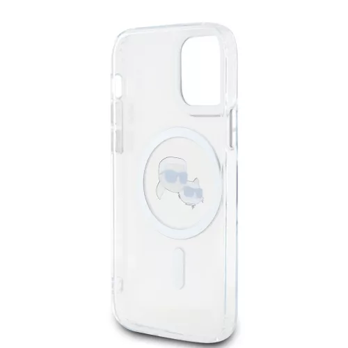 Karl Lagerfeld IML K&CH Heads Metal Frame MagSafe tok iPhone 12/12 Pro-3666339284237 5 kép