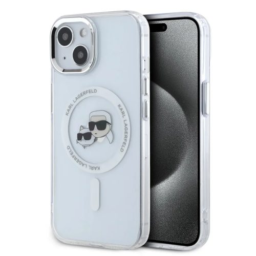 Karl Lagerfeld IML K&CH Heads Metal Frame MagSafe tok iPhone 13 átlá-3666339284251 1 kép