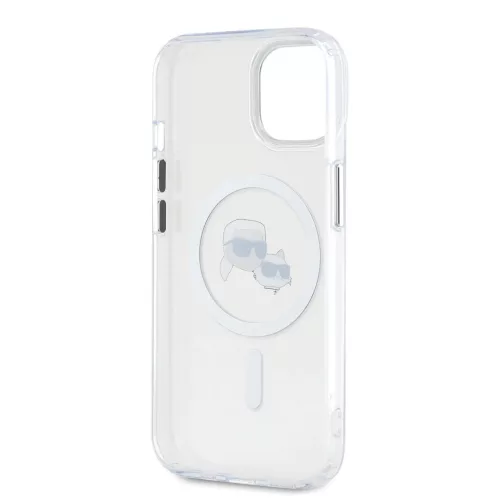 Karl Lagerfeld IML K&CH Heads Metal Frame MagSafe tok iPhone 14-hez, �-3666339284282 5 kép