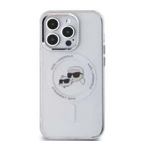Karl Lagerfeld IML K&CH Heads Metal Frame MagSafe tok iPhone 14 Pro Ma-3666339284312 2 kép