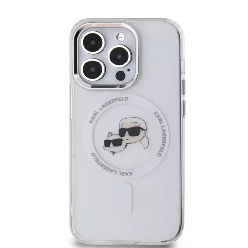 Karl Lagerfeld IML K&CH Heads Metal Frame MagSafe tok iPhone 14 Pro Ma-3666339284312 2 kép