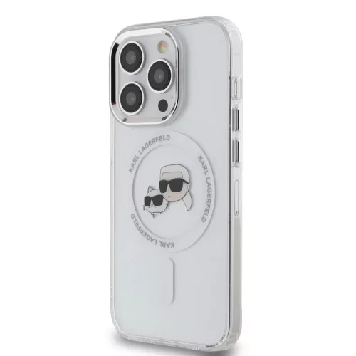 Karl Lagerfeld IML K&CH Heads Metal Frame MagSafe tok iPhone 14 Pro Ma-3666339284312 3 kép