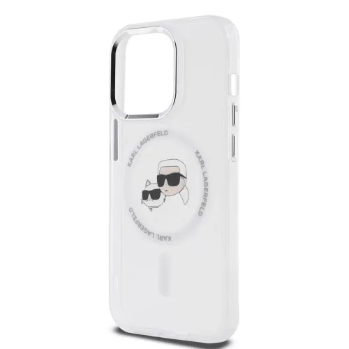 Karl Lagerfeld IML K&CH Heads Metal Frame MagSafe tok iPhone 14 Pro Ma-3666339284312 4 kép
