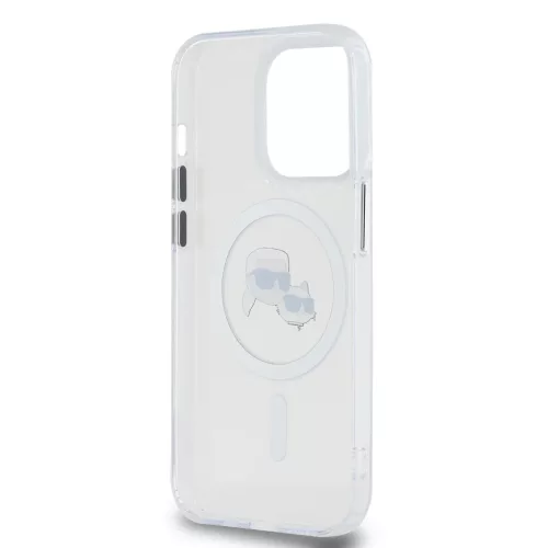 Karl Lagerfeld IML K&CH Heads Metal Frame MagSafe tok iPhone 14 Pro Ma-3666339284312 5 kép
