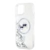 Karl Lagerfeld Liquid Glitter Karl és Choupette Heads MagSafe iPhone -3666339285449 4 kép