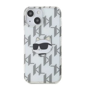 iPhone 15 Átlátszó Karl Lagerfeld IML Electroplated Choupette Head -3666339286286 2 kép