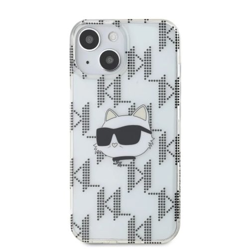 iPhone 15 Átlátszó Karl Lagerfeld IML Electroplated Choupette Head -3666339286286 2 kép