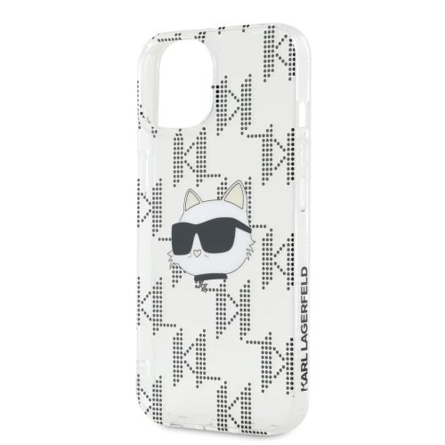iPhone 15 Átlátszó Karl Lagerfeld IML Electroplated Choupette Head -3666339286286 4 kép