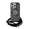  iPhone 15 Pro fekete Karl Lagerfeld IML Monogram Crossbody K&CH Heads-3666339286446 1 kép