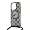  iPhone 15 Pro fekete Karl Lagerfeld IML Monogram Crossbody K&CH Heads-3666339286446 3 kép