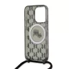  iPhone 15 Pro fekete Karl Lagerfeld IML Monogram Crossbody K&CH Heads-3666339286446 4 kép
