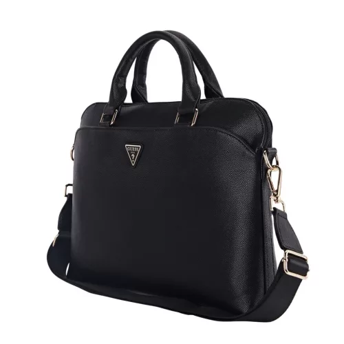Guess PU Grained Triangle Logo Laptop Táska 13-15" Fekete-3666339310325 2 kép